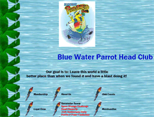 Tablet Screenshot of bluewaterparrotheadclub.com